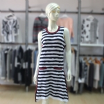 Stripe Design Sweater Dress 1705015