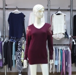 V Neck Lace Pullover For Woman 07-2665