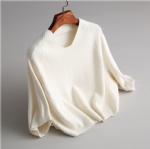 U-collar Loose sweater Pullover 1706294